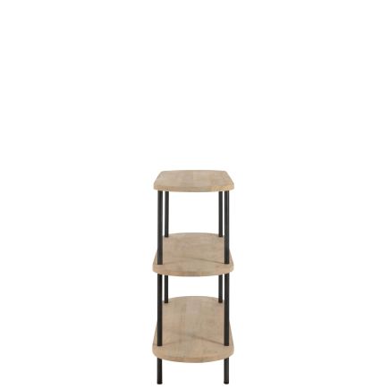 Vista Lateral Derecha Consola Madera Triple Ionita