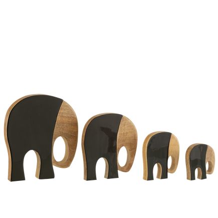 Vista Frontal Set Elefantes Iacob