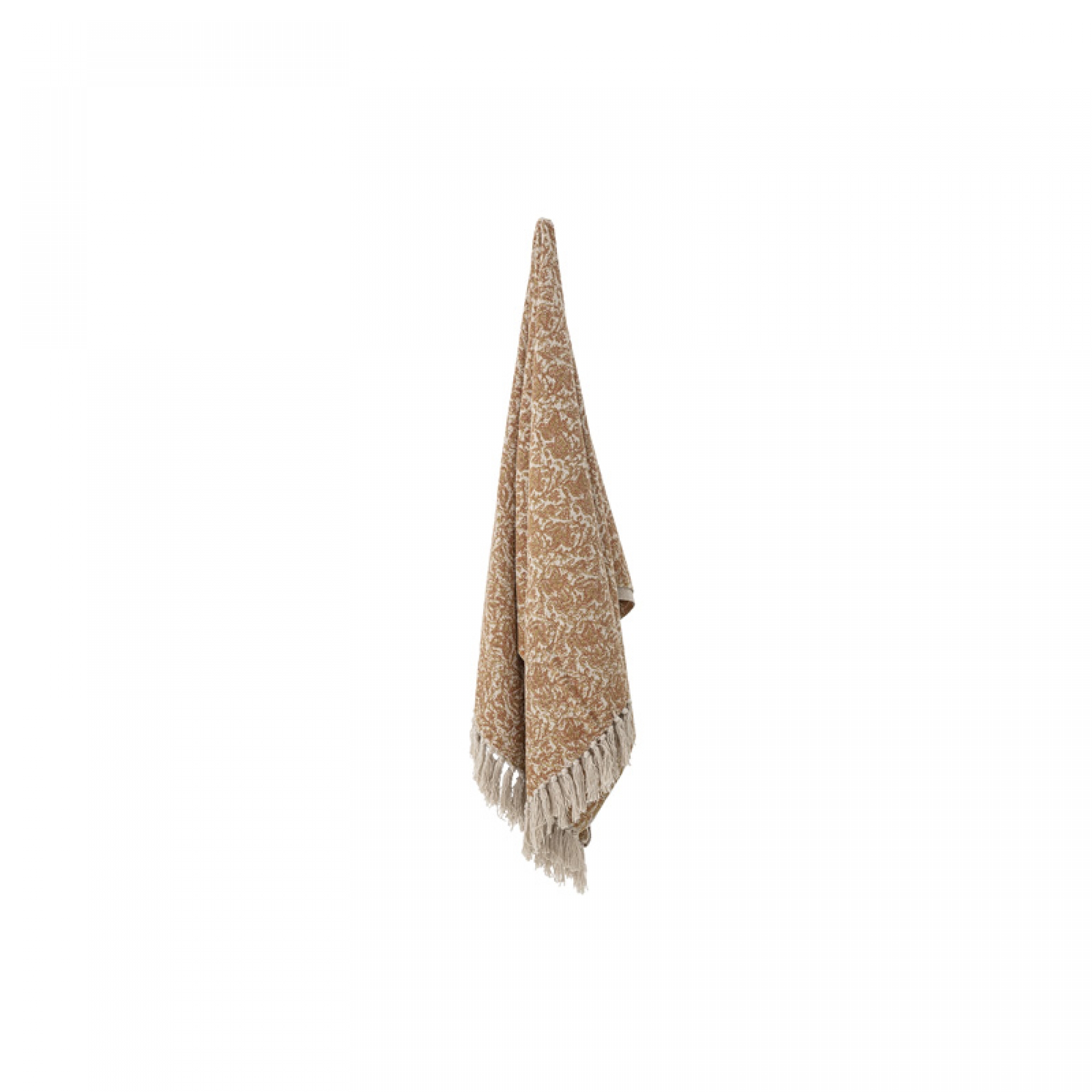Brown Blanket with Fringes 'Sigrid'