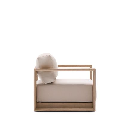 Vista Lateral Izquierda Sillón Madera Maciza Ambra
