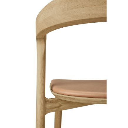 Vista Lateral Izquierda Silla Comedor Tapizada Sienna Bok