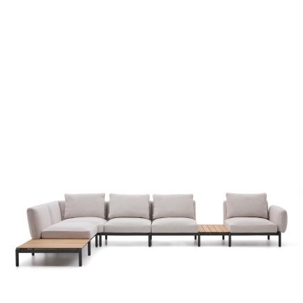 Cojín L Sofá Modular Sorells Beige - Grafito