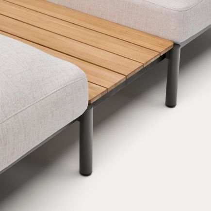 Mesa Cerca Sofá Modular Sorells Beige - Grafito