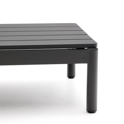 Vista Lateral Izquierda Mesa Aluminio Sorells Gris S