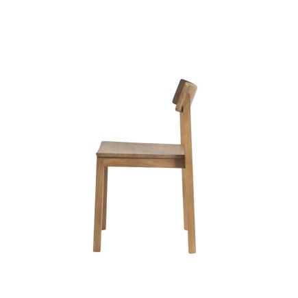 Vista Lateral Izquierda Silla Madera Vega