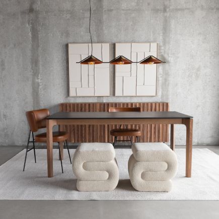 Foto en Ambiente Mesa de Comedor Porcelánico y Nogal Malfoy Comedor