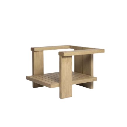Imagen de Detalle Estructura Sillón Exterior Madera Radomir Blanco