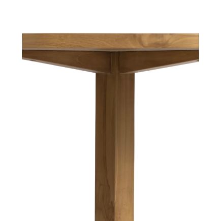 Vista Frontal Mesa Comedor Exterior Redondeada Predrag