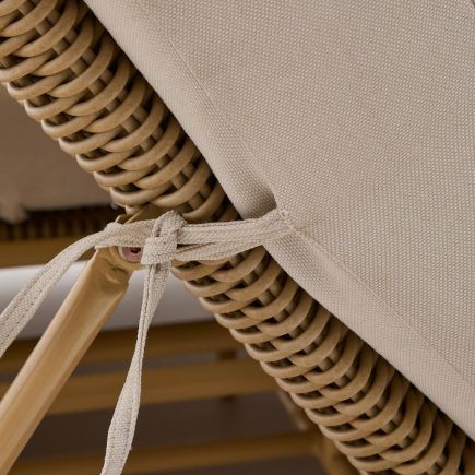 Detalle de Tela Atada Tumbona Doble Meria
