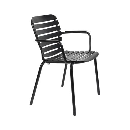 Sillón Jardín Reposabrazos Vondel Negro
