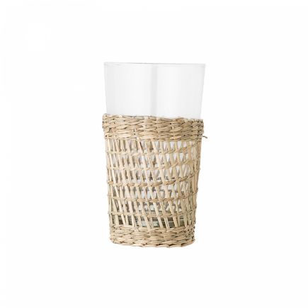 Glass Tumbler with Natural Cover Gerda | Procomobel