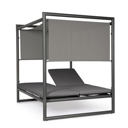 Vista Lateral Derecha Daybed Konnor Negra Asdrúbal