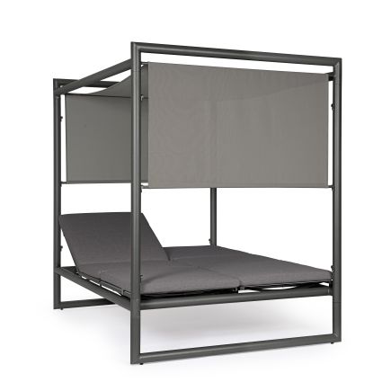 Vista Lateral Izquierda Daybed Konnor Negra Asdrúbal