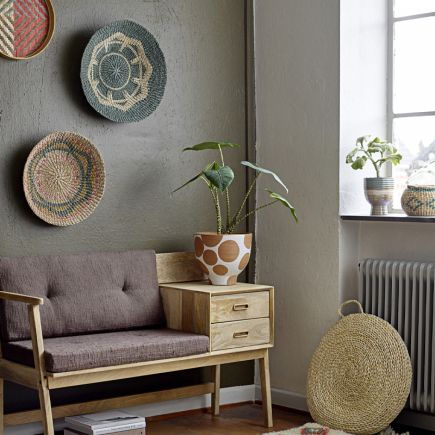 Set of 3 Decorative Wall Trays Bamboo Thoban | Procomobel