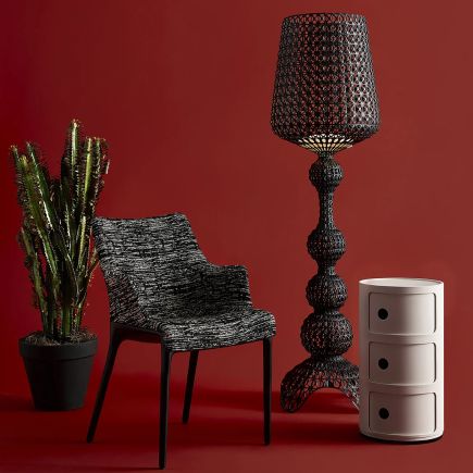 Foto en Ambiente Lámpara de Diseño Kabuki Negro Salón