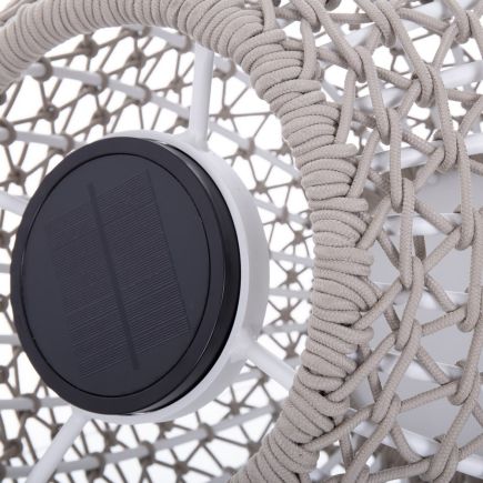 Imagen de Detalle Lampara Exterior Redonda Thalassia Blanco