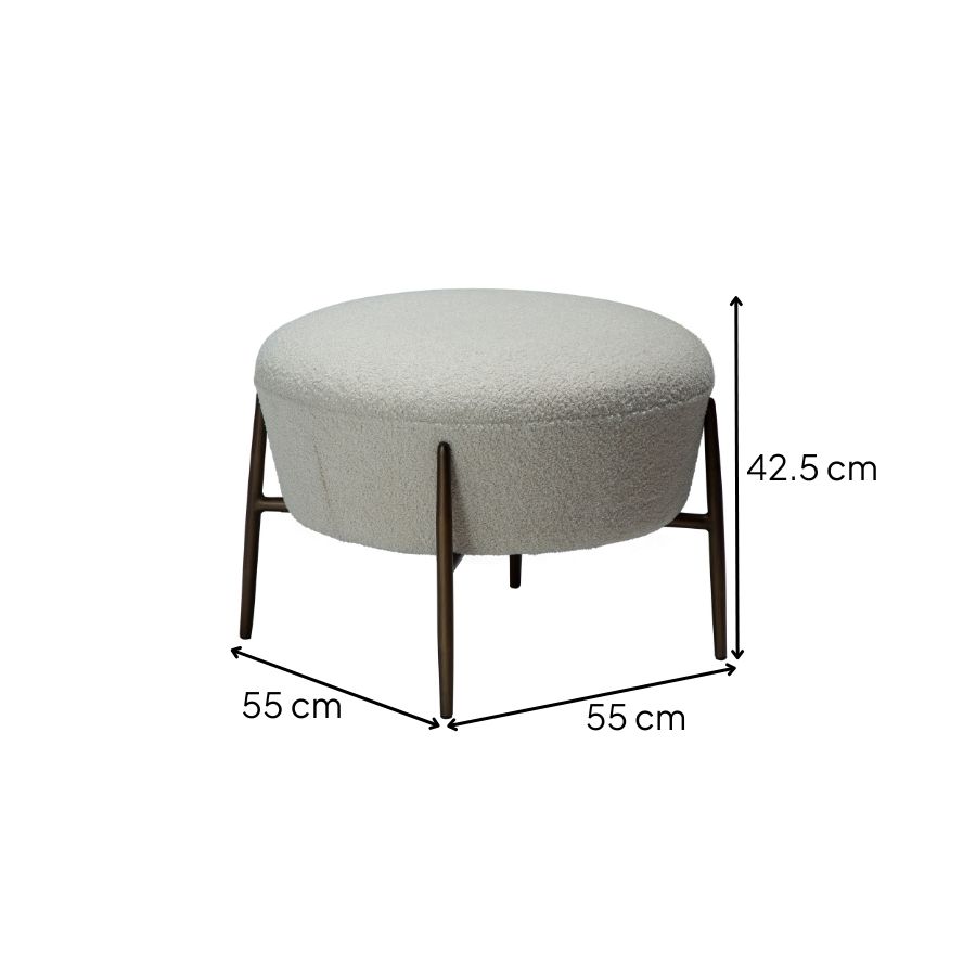 Pinto' Upholstered Puff