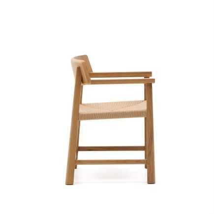 Vista Lateral Izquierda Silla Comedor Madera Idun