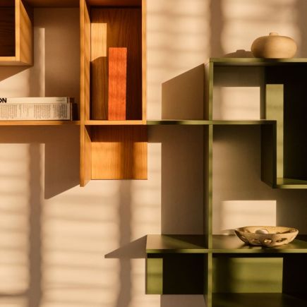 Foto en Ambiente Estantería Modular Ina Conjunto Verde
