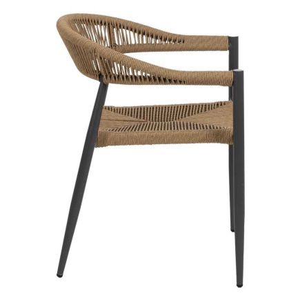 Vista Lateral Derecha Silla Comedor Exterior Himilce