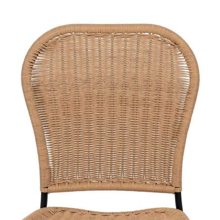 Vista Frontal Silla Exterior Acero Ume