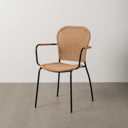 Foto en Ambiente Silla con Reposabrazos Exterior Acero Ume