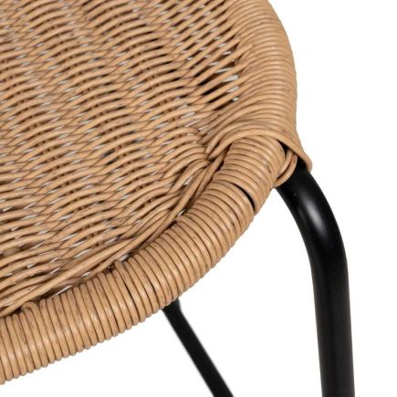 Imagen de Detalle Asiento Taburete Exterior Acero Ume
