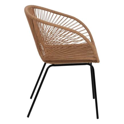 Vista Lateral Derecha Sillón Exterior Acero Ume