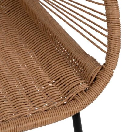 Imagen de Detalle Asiento Sillón Exterior Acero Ume
