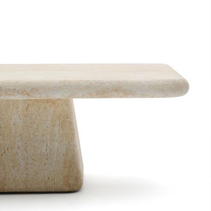 Vista Lateral Derecha Mesa Auxiliar Centro Rectangular Drasi