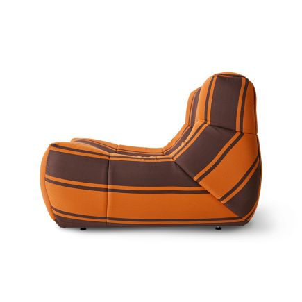 Vista Lateral Izquierda Sillón Exterior Rayas Lazy