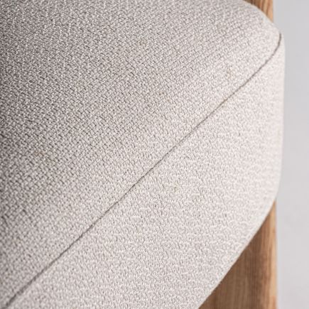 Detalle de Tela Silla Ancha Blanca Six