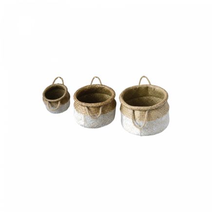 Set of 3 Natural Fiber Baskets Eero | Procomobel