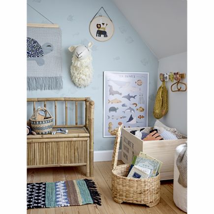 Dormitorio con la Alfombra Infantil Rectangular Apsel