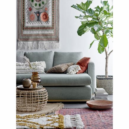 White Cushion with Tassels Fasti | Procomobel