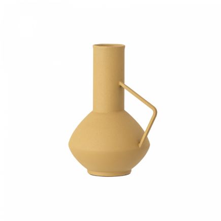 Asdis Yellow Metal Vase | Procomobel