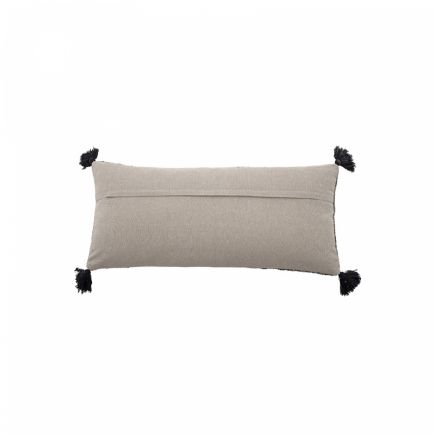 Vista Trasera Cojín Rectangular Borlas Gurid