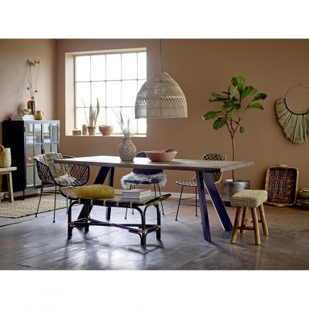 Black Rattan Chair Ejol | Procomobel