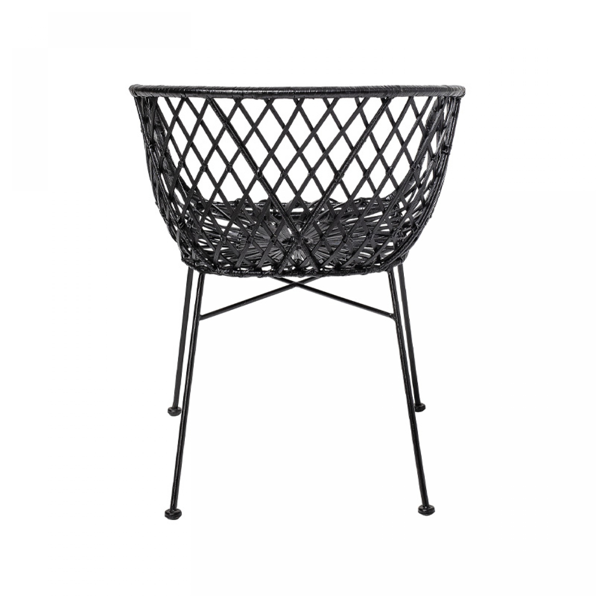 Black Rattan Chair 'Ejol'