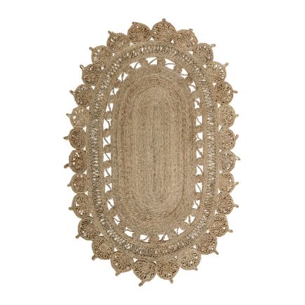 Sutherland Oval Jute Rug | Procomobel