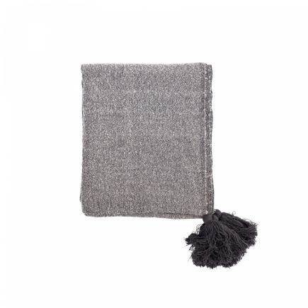 Fredis Gray Acrylic Blanket | Procomobel
