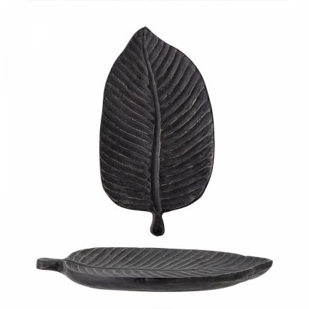 Imagen de Detalle Bandeja Hoja Decorativa Thor