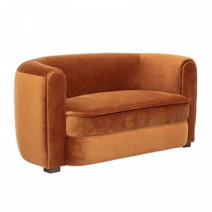 Brown Sofa 2 Seats Halma | Procomobel