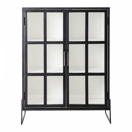 Black Oak Wooden Display Cabinet Holf | Procomobel