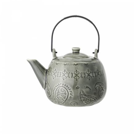 Green Teapot with Handle Rogva | Procomobel