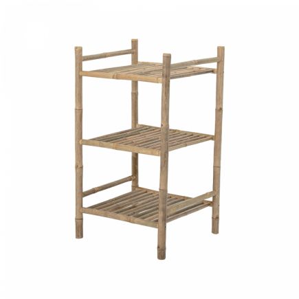Bamboo Bookcase with 3 Shelves Leif | Procomobel
