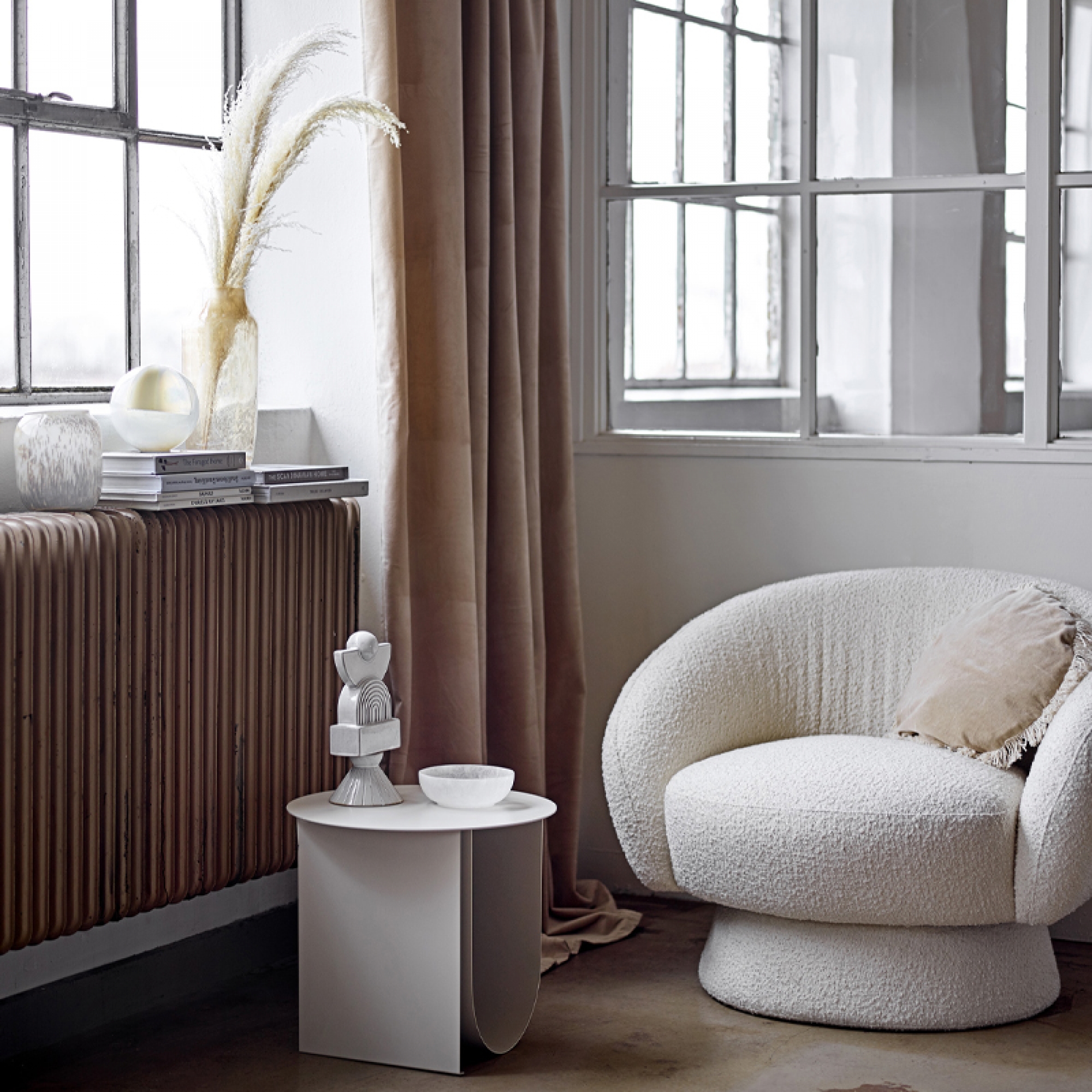 Sillón Redondo Blanco ‘Elvis’