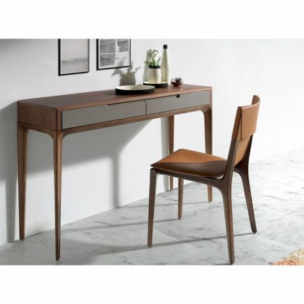 Silla piel reciclada Cognac