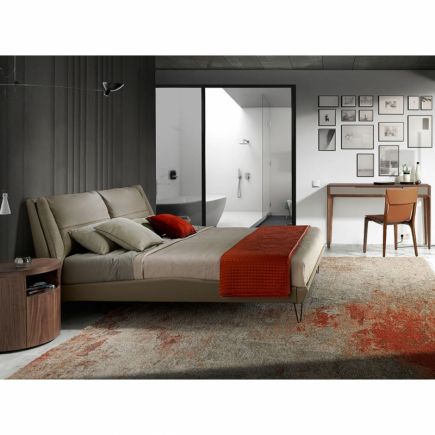 Silla piel reciclada Cognac