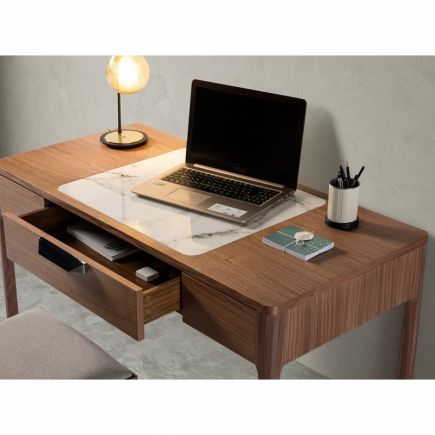 Desk - Dressing table in walnut wood and Paris marble detail | Procomobel